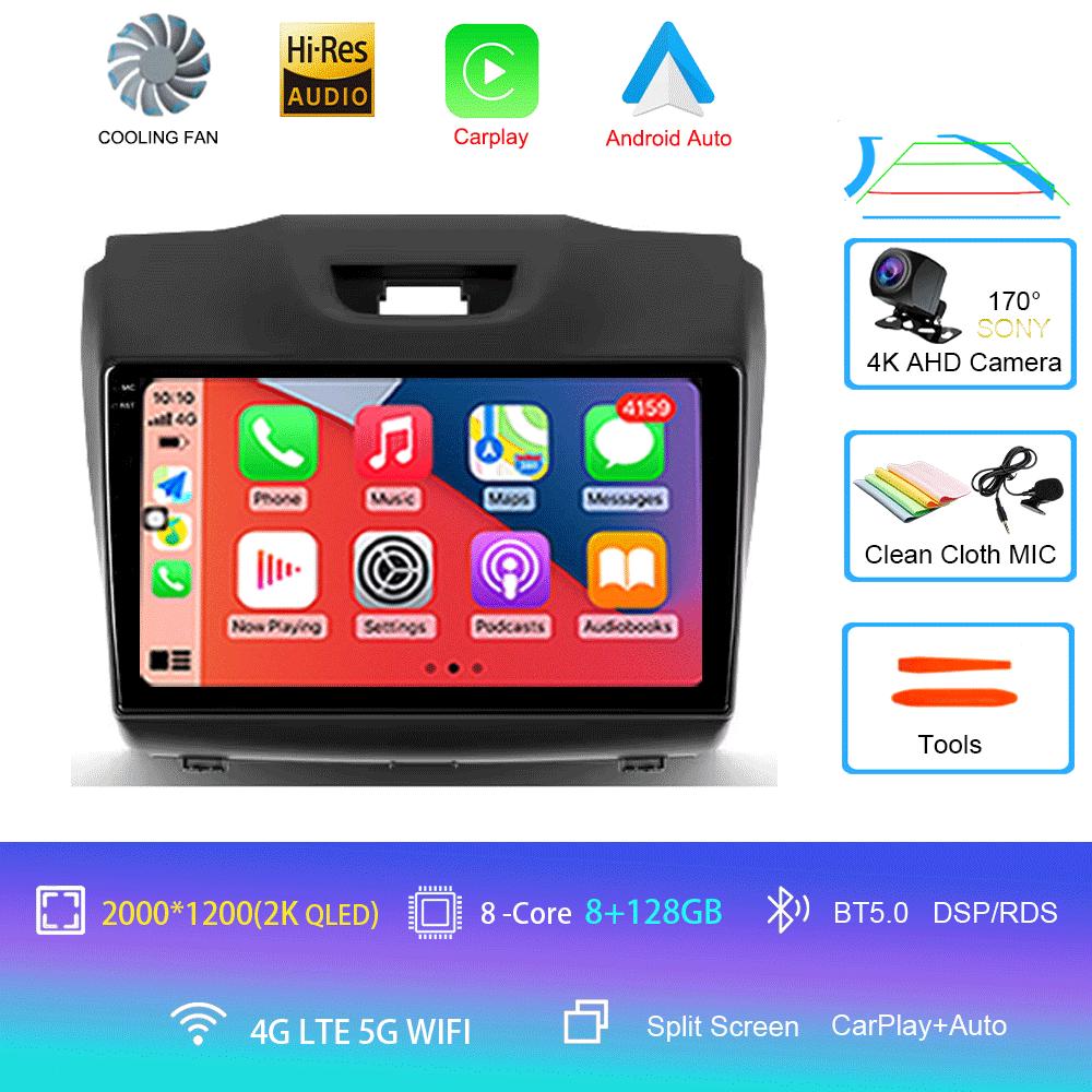 Car Radio Android 14 Carplay Multimedia For Chevrolet TrailBlazer 2012 - 2016 S-10 S10 Colorado For Isuzu D-Max DMAX Stereo 2din