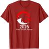 Year of The Horse 2026 Summer Mens Letter Horse Printed Round Neck Tshirt Street Neutral Casual 100 Cotton Soft Short Sleeve
