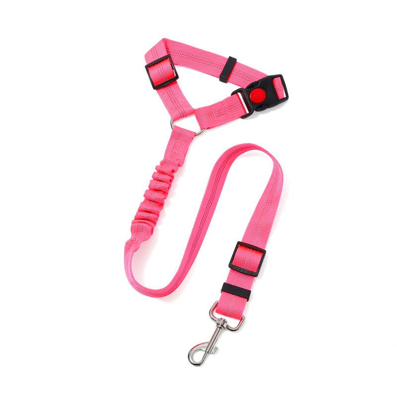 Pet car leash, dog car seat belt, ring safety rope, rear seat leash