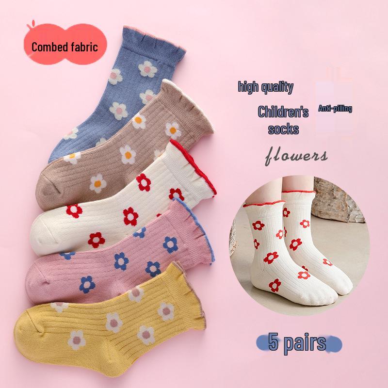 Children's Cartoon Mid-Calf Socks - Multiple Styles, For Boys, Girls, and Babies, Perfect for Autumn/Winter Sports and Students
