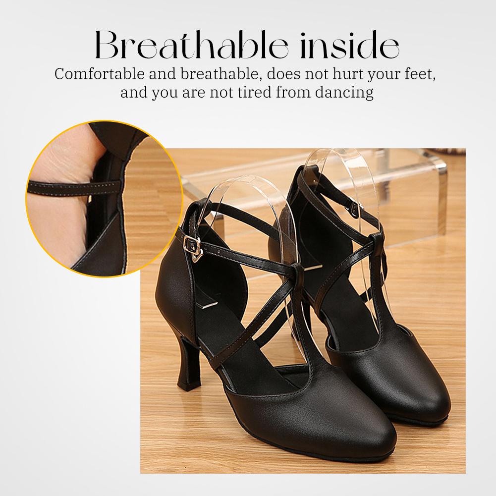 Women's Pointed Latin Salsa & Standard Dance Shoes Ballroom Modern Jazz Dancing Shoes heele