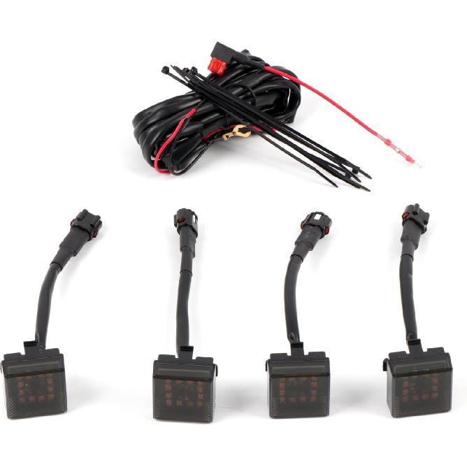 for Toyota Land Cruiser Prado J250 LC250 2024-2025 Front Grille LED Light Amber Light 8pcs Car Accessories (Upper+Lower)