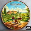 Vintage Toskana Weinberg Metallwandkunst Schild Küchen Dekoration