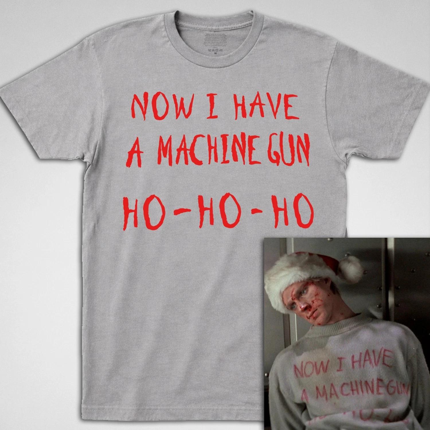 Die Hard Now I Have a Machine Gun T Shirt ho mcclane christmas bruce willis L
