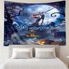Custom Name The Nightmare Before Christmas Print Tapestry, Backdrop, Easy Setup, Ideal for Bedroom, Office & Living Room, with Aesthetic Wall Hanging 