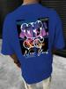 New York Kunst Wort Cartoon Bär Sonnenuntergang Landschaft Design T-Shirts Herren Mode Locker Sommer Übergroß Harajuku Redtube