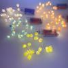 2M 20LED Tulip String Lights 5M 50LED Battery Operated Flowers Night Light Birthday Gift Bedroom Decorations Flower Fairy Light