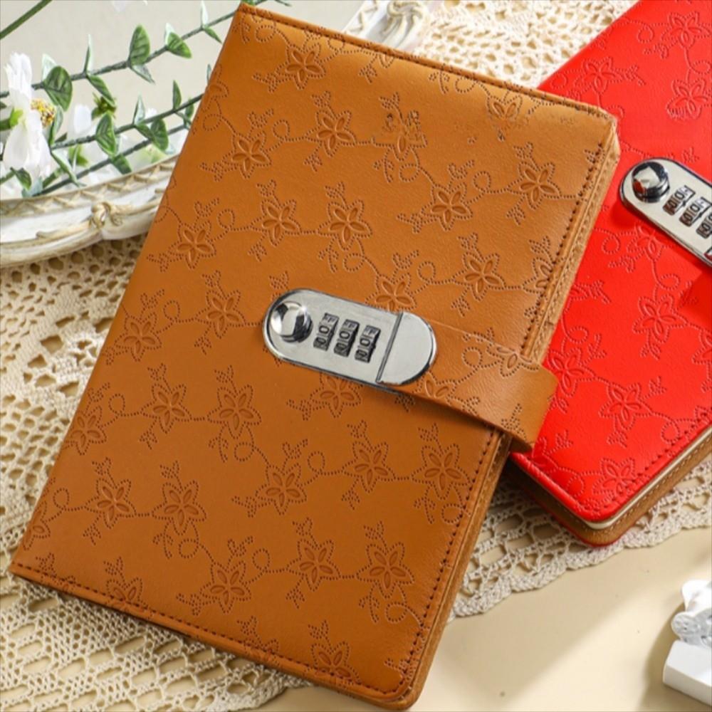 200 Pages Retro Password Book with Lock A5 Diary Notebook  Office School Supplies