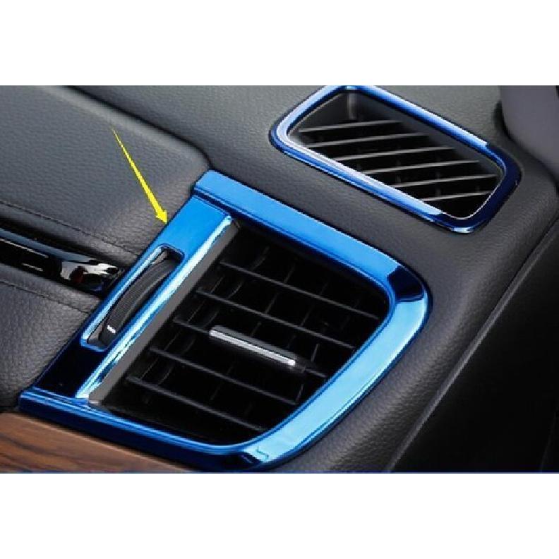 Blue Titanium For Honda CR-V Cover Trim Center Console Air Outlet Vent 2017-