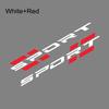 2PCS Car Body Side Skirts Sport Letters Stickers Vinyl Film Decals PVC Self-adhesive Car Body Exterior Decoration Accessories