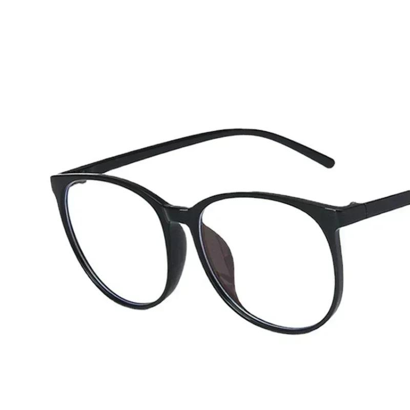 Transparent Computer Glasses Frame Women  Anti Blue Light Round Eyewear Blocking Glasses Optical Spectacle Eyeglasses