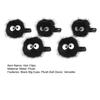 2/5Pcs Hair Clips Black Big Eyes Plush Ball Decor Hair Pins Funny Girl Hair Accessory Hair Decoration