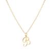 Elegant 26-Letter Uppercase Pendant Necklace: Simple and Fashionable European-American Clavicle Chain with Niche Design