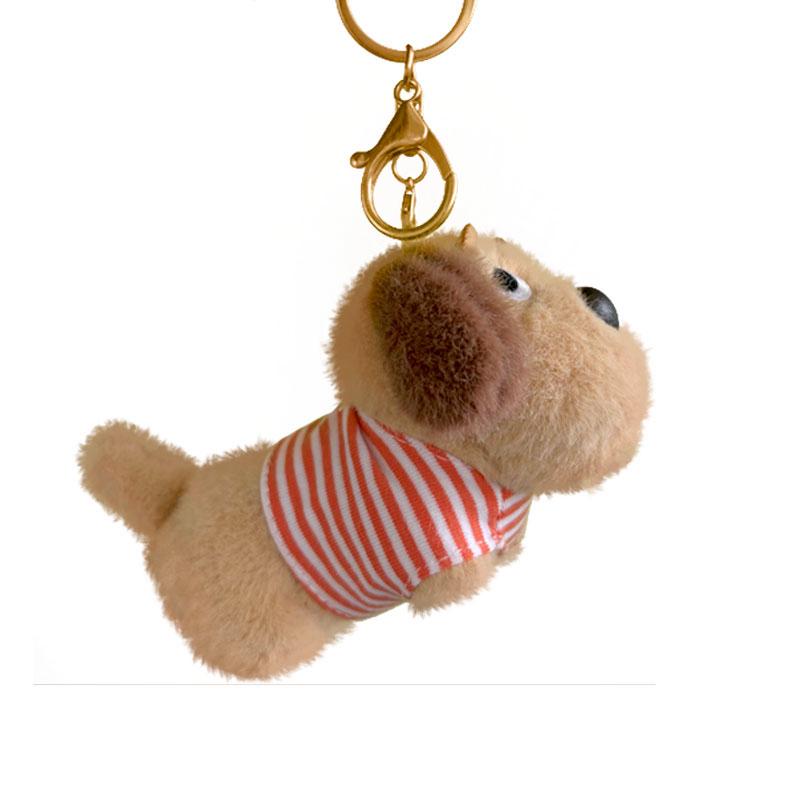 Kawaii Dog Dachshund Football Plush Keychain Cartoon Puppy Stuffed Keyring Cute Key Holder Pendant Bag Hanging Decoration Gift