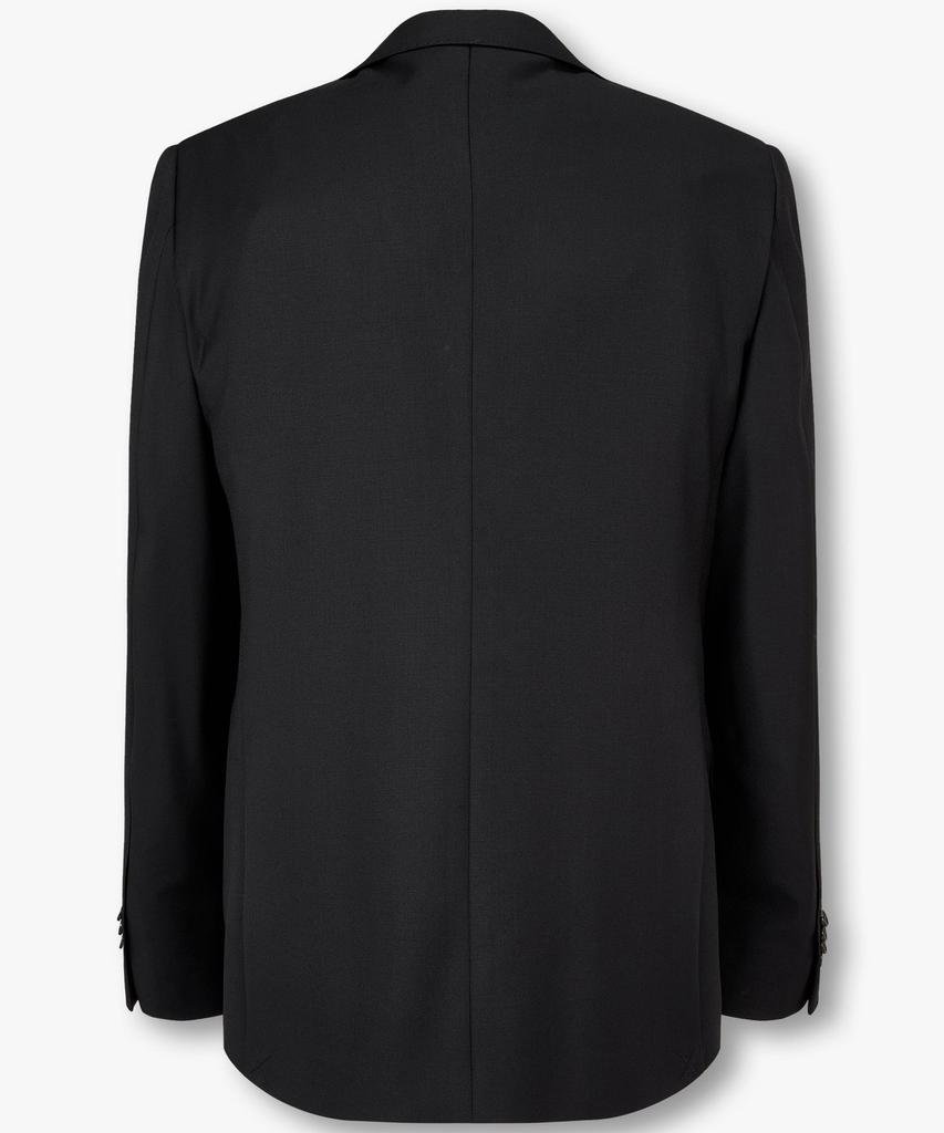 Man On The Boon Notched Lapel Basic Suit Jacket_Black 4714351007