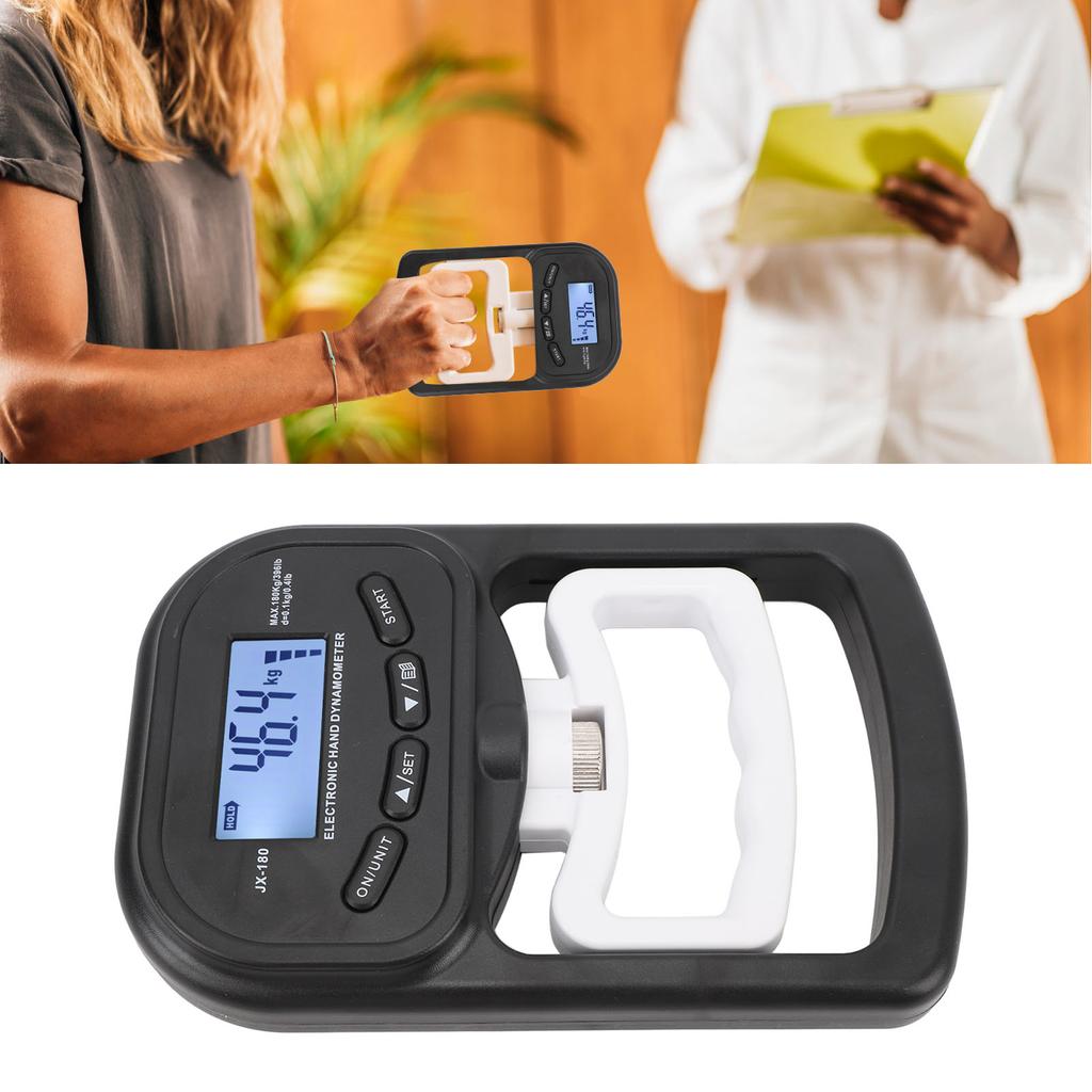 Hand Grip Strength Trainer High Accuracy Digital LCD Display 396lbs Electronic Hand Dynamometer for Sport Training