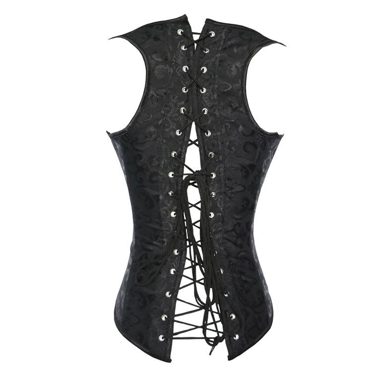 Embroidered waistband for abdominal tightening, European and American sexy court corset