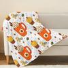 Soft Flannel Fleece Blanket Dessert Series, Non-Shedding Skin-Friendly Warm Throw, Ideal for Single Bedroom & Home Leisure Use