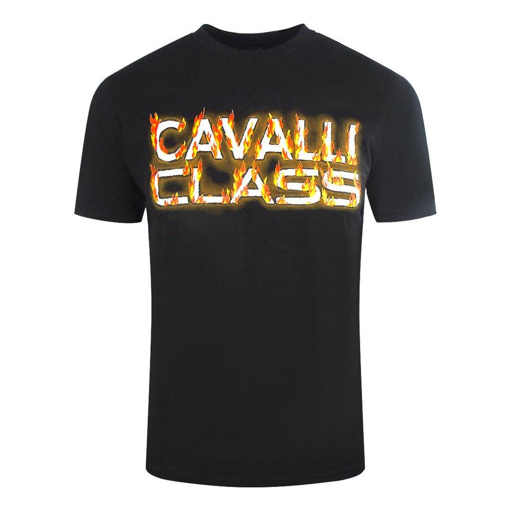 Cavalli Class Men's Flaming Logo T-Shirt
