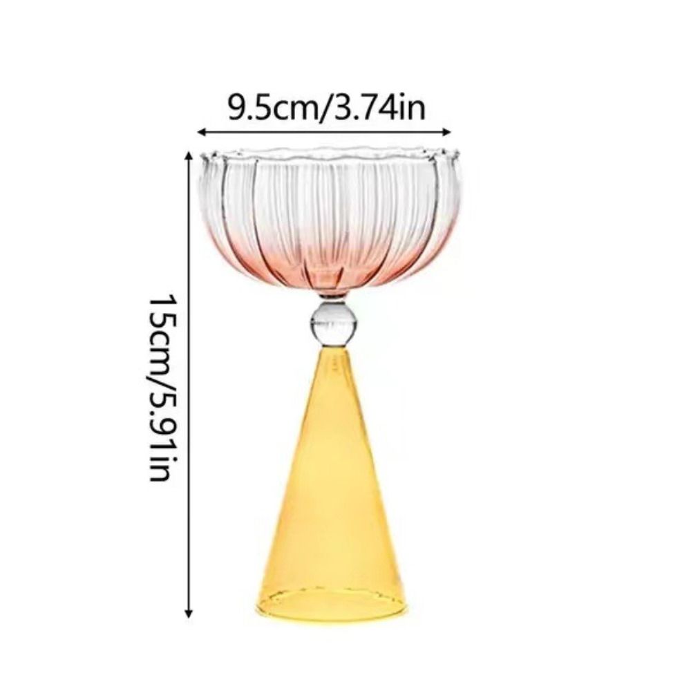 Colorful Ice Cream Cup Creative Wine Cup Goblet Dessert Cup  Party