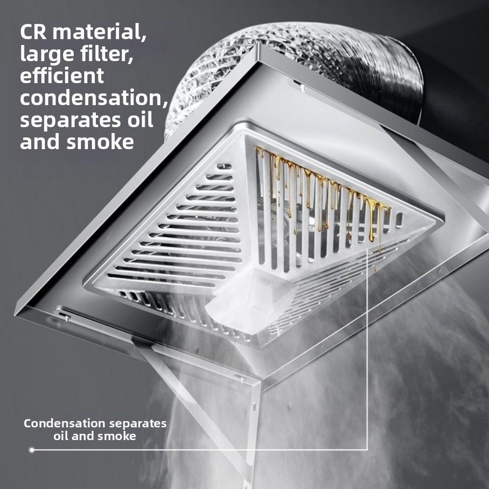 12inch Range Hoods 220V Powerful Oil Fume Extractor New Exhaust Fan  For Rental Homes