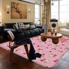S-Strawberry-Pink Girl Door Mat Kids Room Bedroom Decoration Balcony Anti-Slip Doormat Living Room Doormat Area Rug