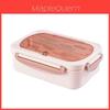 Modern Minimalist Insulated Bento Box With Sectioned Design For Office Use