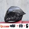 Full Face Motorcycle Helmet With External Bluetooth Module Men Women Large Rear Wing Sport Style DOT Approved