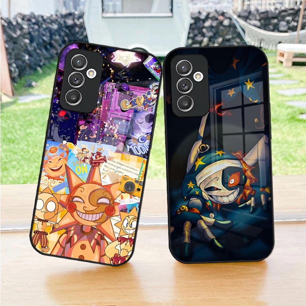FNAF Sundrop Phone Case For S24 Ultra Samsung S23 Fe S22 S20 S21 Plus Galaxy A54 A34 A24 A53 Note 20 Glass Cover