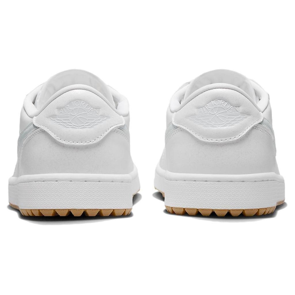 Air Jordan 1 Low Golf Weiß Gummi Herren Sneaker Pure-Platinum Gummi-Mittelbraun DD9315-111