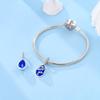 Charms Original Copper Blue Star Moon Waterdrop Glass Pendant Beads Fit Bracelet Women Jewelry Diy Gift Accessory