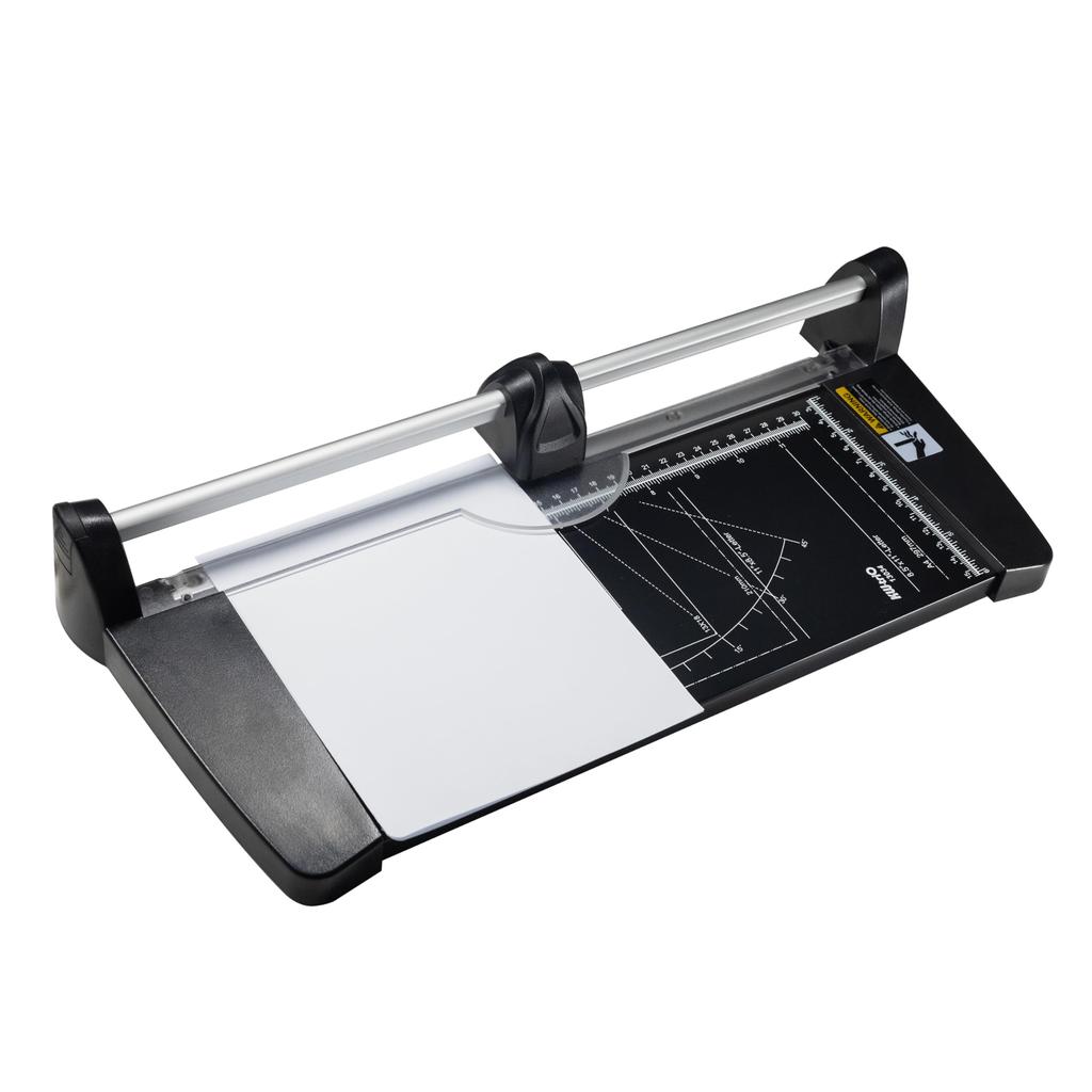 Lightweight Mini Paper Paper Trimmer for Cutting and with A4 Compatible HFS(R) Cutter, Photos, Cards, Labels, Coupons, Ruler, Black,