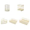 Space-saving Electroplated Design Sundries Box High Quality Sturdy Wire Cosmetic Organizer Holder
