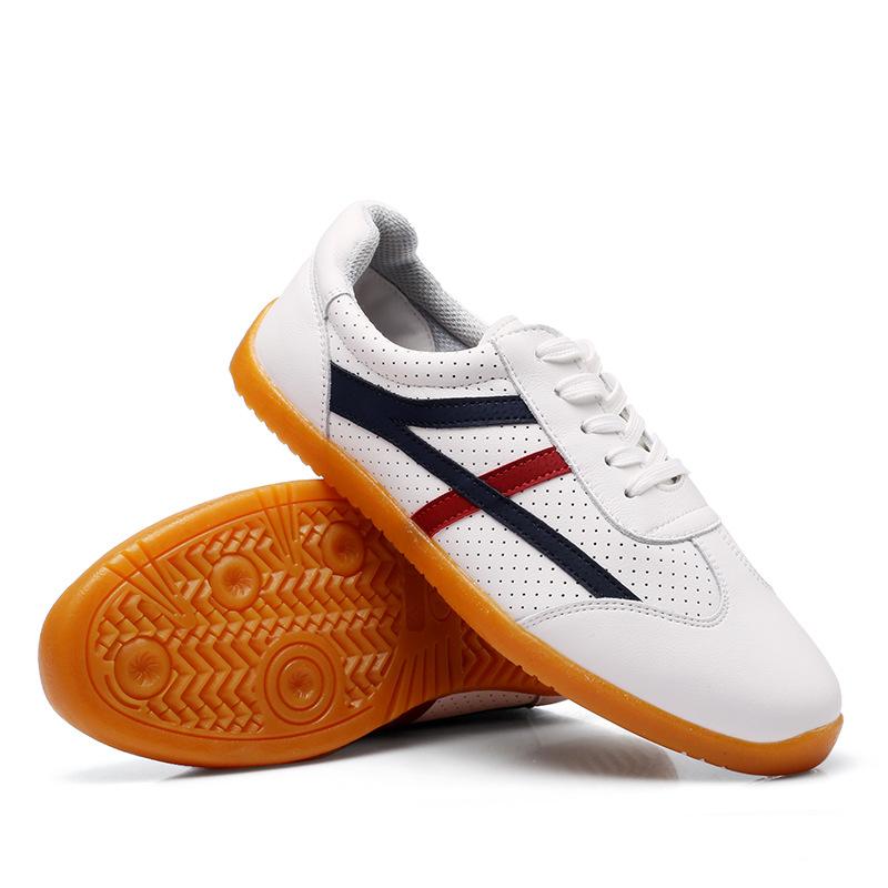 Pánské a dámské síťované protiskluzové a oděruodolné ležérní boty s nízkým svrškem, sportovní boty na prkno s měkkou podrážkou, kožené boty na taekwondo, tai chi