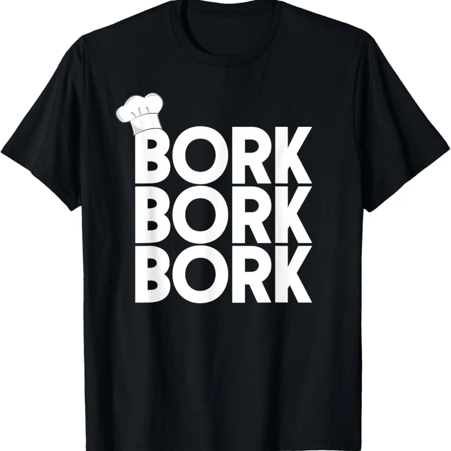 Шведский Шеф-повар Борк Борк Борк Смешная футболка со Шведским Шеф-поваром S
