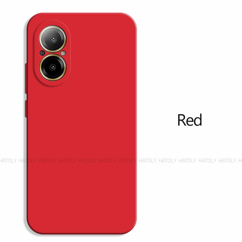 Für Realme C67 4G Hülle Realme C67 4G Abdeckung Hüllen Stoßfester Luxus TPU Flüssigsilikon Handy Rückseite Für Realme C67 4G