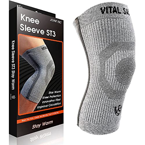 

VITAL SALVEO ST3-STAY WARM 3D Knee Sleeve with S-Support, CJ-5210, 1 Piece (One Knee) (XL)