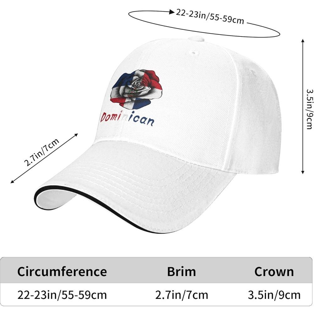 Sandwich Baseball Cap for Men & Women, 3-Layer Contrast Design Adjustable Hat, Lightweight Durable Cap