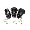 1PCS Black E26 Screw Mouth With Pull Zipper Lamp Holder Table Lamp Home Lamp Holder Switch With Tooth Pattern Lamp Holder