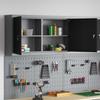 Tool Cabinet with Shelf Black and Grey 100 x 20 x 55 cm