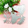 Christmas Bells Embossing Cutting Dies Wheat Die Cuts for Birthday Card Making