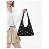 Shoulder Bag Women Fabric Polka Dot Large Capacity Daily Commute