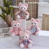 Fox Cute Linabell Plush Keychain With Pp Cotton Material For Bag Accessories