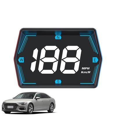 Geschwindigkeit MPH KMH HUD Auto Digitaler GPS Tacho HD LED Anzeige Kompass KMH MPH Anzeige Übergeschwindigkeitswarnung Tacho Kilometerzähler