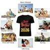 Happy New Year 2026 Printed Casual Unisex Crewneck Top Pure cotton T-shirt