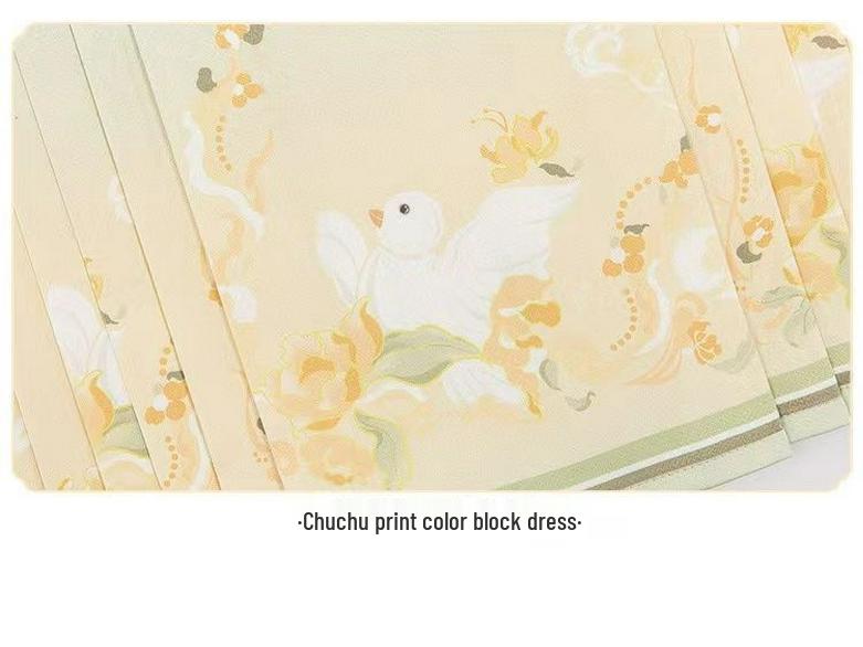 Children's Ming Dynasty Style Hanfu: Little Autumn Girl's Shirt and Skirt with Collar and Tag for Spring and Autumn