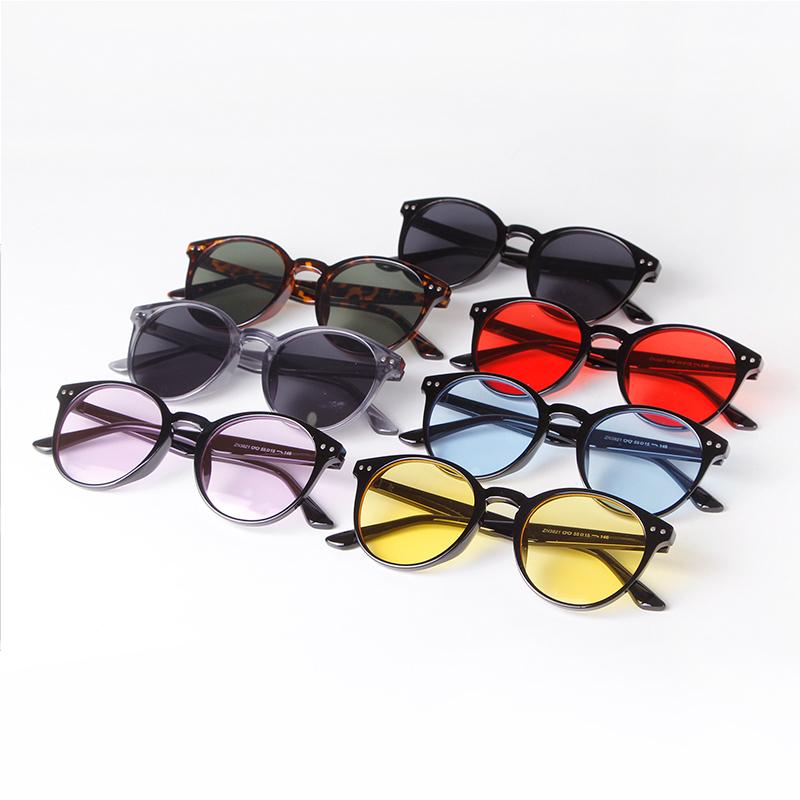 Vintage Rivet Tortoiseshell Round Sunglasses Women Men Retro Classic Green Lens Sun Glasses Male  Hombre UV400 S3821