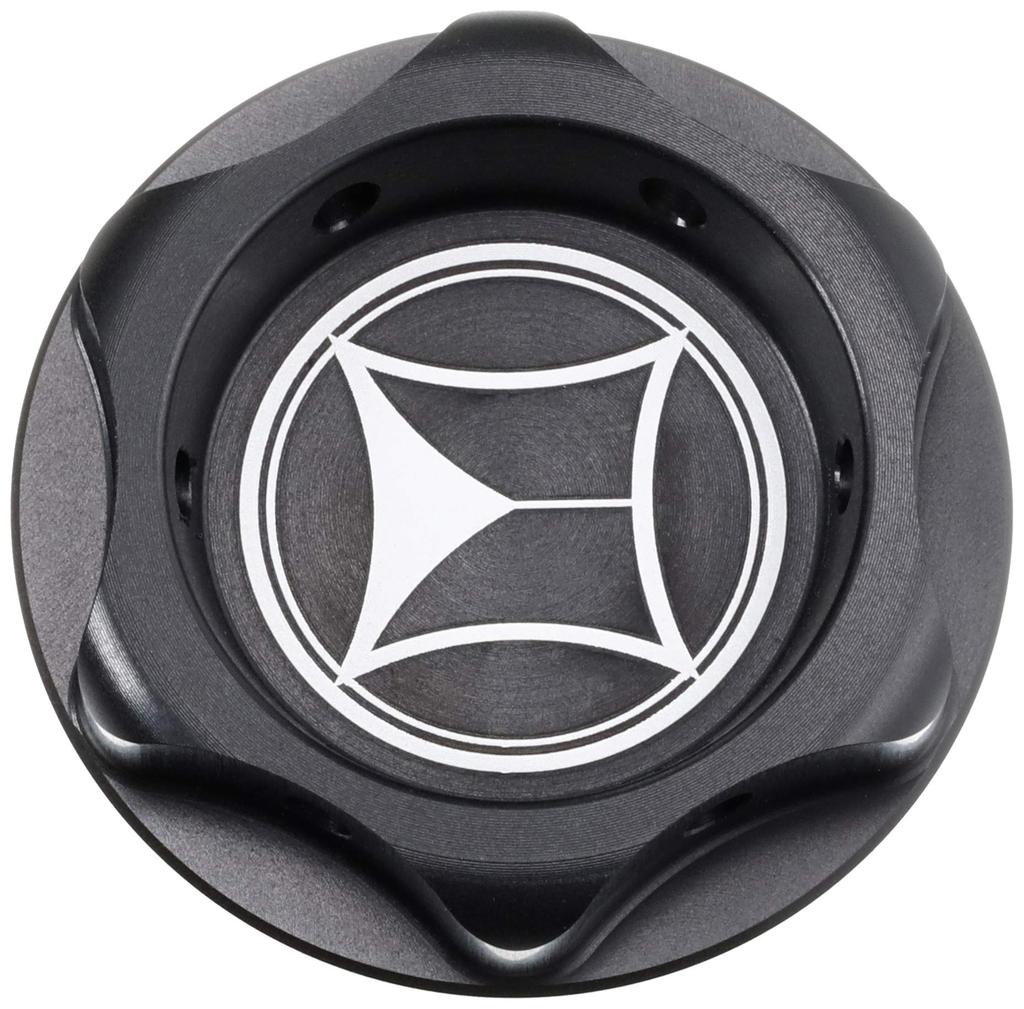 MORIWAKI 01561-211M0-B0 Einfülldeckel, M24 x P3, Kronentyp, Schwarz