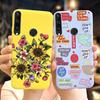 For Huawei Y6P Y7P Case 2020 New Fashion Butterfly Flower Painted Phone Cover For Huawei Y7P Funda Y 7P Y 6P HuaweiY6P Soft Capa
