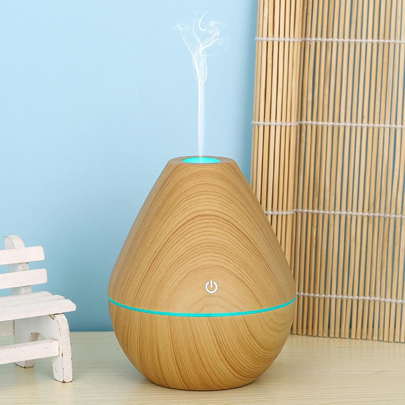Creative USB Fog & Wood Grain Aromatherapy Humidifier with Custom Logo Option